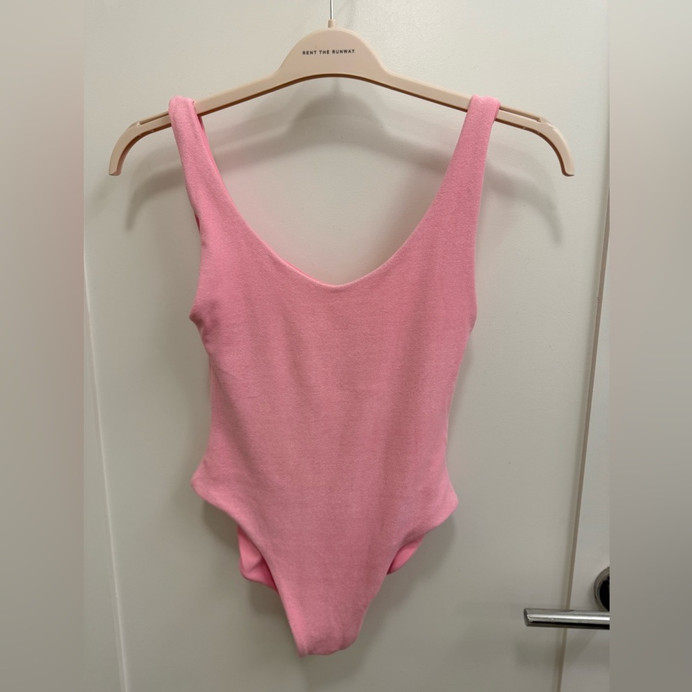 Jade Terrycloth Scoop Back Swimsuit